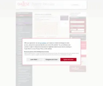 Dalloz-Revues.fr(Dalloz Revues) Screenshot