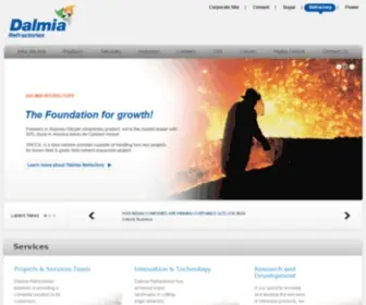 Dalmiarefractories.com(Refractory Company & Manufacturing Plant) Screenshot