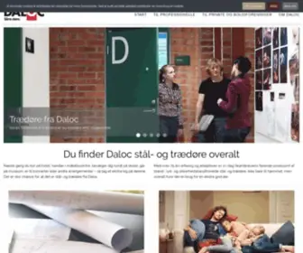 Daloc.dk(Daloc er Skandinaviens førende producent af døre i stål og træ. Alle med et tydeligt formål) Screenshot