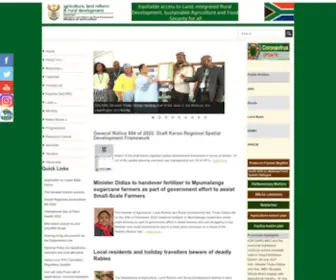 Dalrrd.gov.za(Department of Agriculture) Screenshot