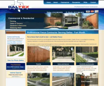 Daltexfence.com(Dallas Fence Company) Screenshot