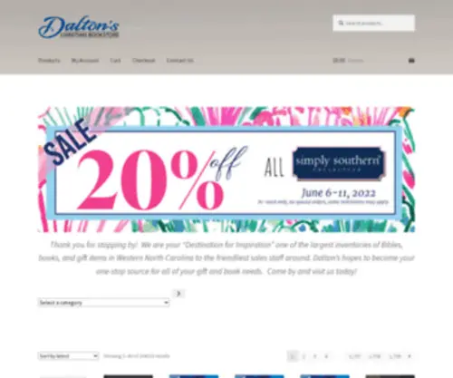 Daltonschristianbooks.com(Dalton's Christian Bookstore) Screenshot