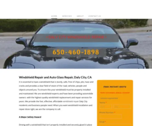 Dalycitywindshieldrepair.com(Windshield Repair) Screenshot