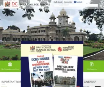 Dalycollege.org(Daly College Indore) Screenshot
