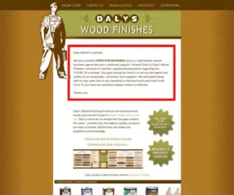 Dalyswoodfinishes.com(Daly's Wood Finishing Products) Screenshot