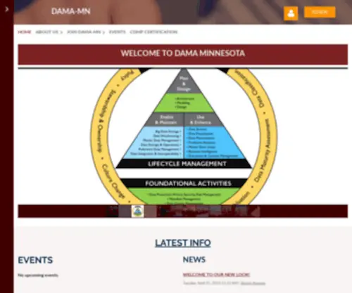 Dama-MN.org(DAMA-MN - Home) Screenshot