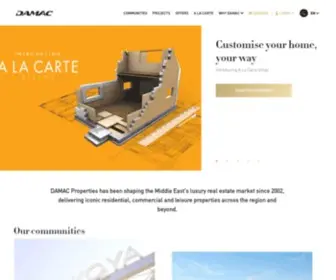 DamacProperties.com(For Luxury Dubai Property Choose DAMAC) Screenshot