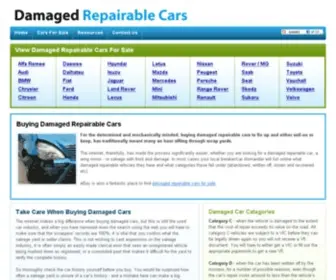 Damagedrepairablecars.co.uk(Damaged Repairable Cars For Sale) Screenshot