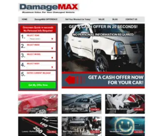 Damagemax.com(Cash for Wrecked Cars) Screenshot