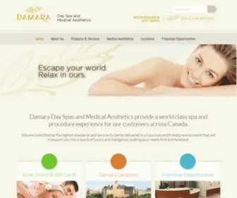 Damaradayspa.com(Damara Day Spa) Screenshot