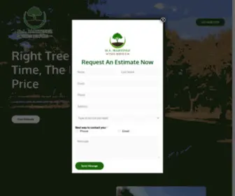 Damartineztreeservice.com(Your Ideal Tree Service Is Just A Call Away) Screenshot