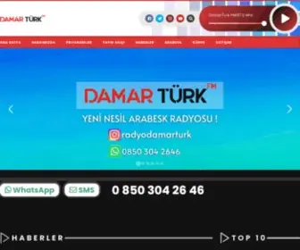 Damarturkfm.com(DamarTürk Fm) Screenshot