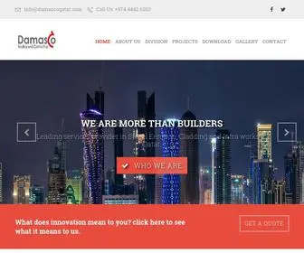 Damascoqatar.com(Damascino Trading &amp; Construction WLL) Screenshot