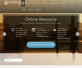 Damdamitaksal.com(Damdami Taksaal) Screenshot