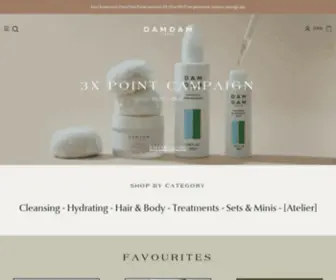 Damdamtokyo.com(Performing skincare born from Japanese craftsmanship) Screenshot