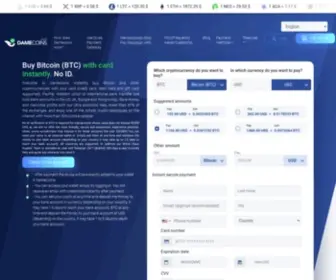Damecoins.com(Buy Bitcoin (BTC) instantly) Screenshot