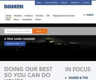 Damen.com(Damen Shipyards Group) Screenshot