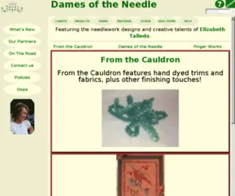 Damesoftheneedle.com(Dames of the Needle) Screenshot