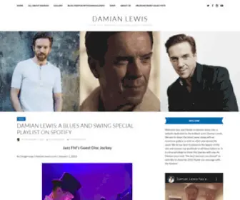 Damian-Lewis.com(Actor, Musician, Dad, Redhead, and Ping-Pong Champion) Screenshot