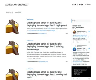 Damianantonowicz.pl(Damian Antonowicz) Screenshot