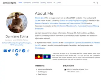 Damianospina.com(Damiano Spina) Screenshot
