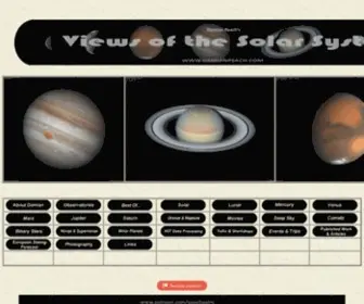 Damianpeach.com(Views of the Cosmos) Screenshot