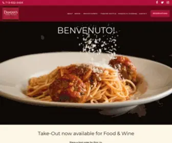 Damians.com(Cucina Italiana) Screenshot