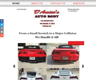 Damicosautobody.com(D'Amico's auto body shop) Screenshot