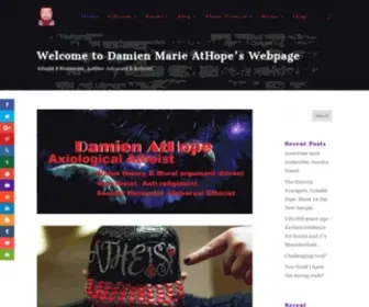 Damienmarieathope.com(Damien Marie AtHope) Screenshot