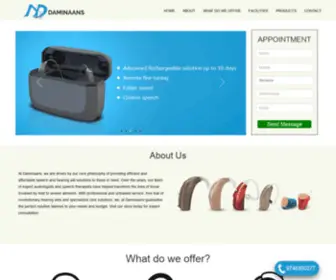 Daminaans.com(HEARING AID CENTER IN KOCHI) Screenshot