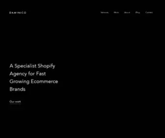 Daminico.com(Shopify Plus Agency for Fashion Ecommerce Brands) Screenshot