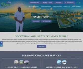 Damionwlpc.com(Damion Washington Luxury Personal Concierge arranges and) Screenshot