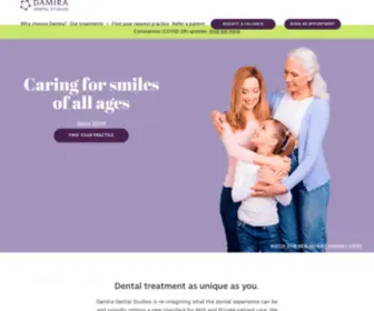 Damiradental.co.uk(Dental treatment as unique as you. Damira Dental Studios) Screenshot