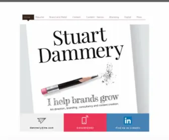 Dammery.com(Stuart Dammery Creative Director Marketing Specialist Sydney) Screenshot