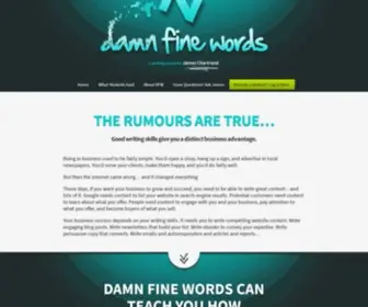 Damnfinewords.com(The Rumours are True) Screenshot