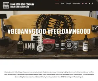 Damngoodsoap.com(Verzorgingsproducten voor Mannen en Baarden) Screenshot