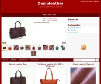 Damoleather.com(We Serve Quality Leather) Screenshot