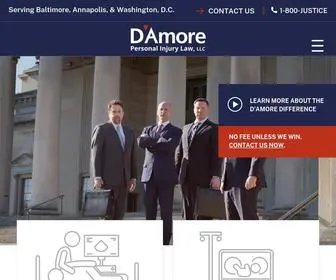 Damoreinjurylaw.com(Committed to Helping Our Injured Clients Rebuild Their Lives) Screenshot