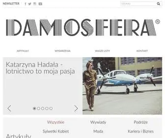 Damosfera.com(Portal dla kobiet) Screenshot