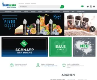 Dampfalarm.de(E-Zigaretten, Liquid und Zubehör kaufen) Screenshot