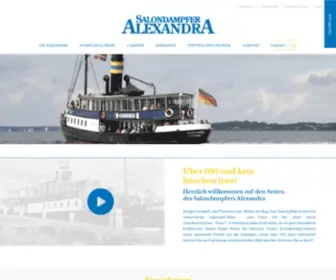 Dampfer-Alexandra.de(Charter und Rundfahrten in Flensburg) Screenshot