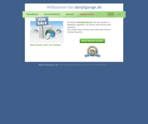 Dampfgarage.de(Steht zum Verkauf) Screenshot