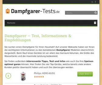 Dampfgarer-Tests.de(Dampfgarer im Test) Screenshot