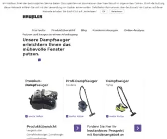 Dampfsauger.de(Putzen und Saugen in einem Arbeitsgang mit 8 bar Druck) Screenshot