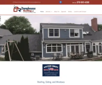 Damphousseroofingllp.com(Roofing, Siding, Windows) Screenshot