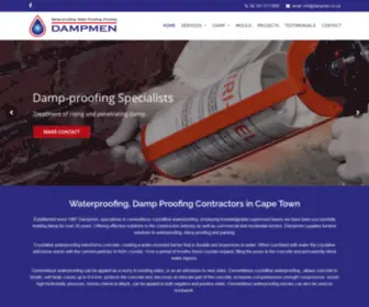 Dampmen.co.za(Waterproofing, Damp Proofing Contractors in Cape Town) Screenshot