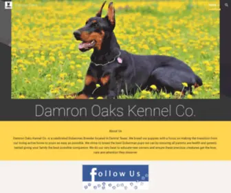 Damronoakskennel.com(Damron Oaks) Screenshot