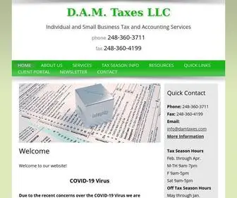 Damtaxes.com(Taxes LLC) Screenshot