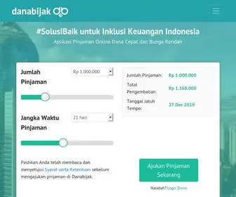 Danabijak.com(Pinjaman Online Tanpa Jaminan) Screenshot