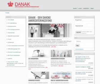 Danak.dk(DEN DANSKE AKKREDITERINGSFOND) Screenshot